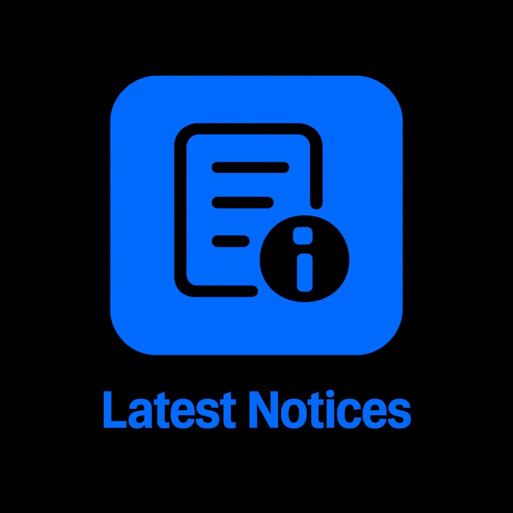 Icon badge for Latest fiewin Notices.