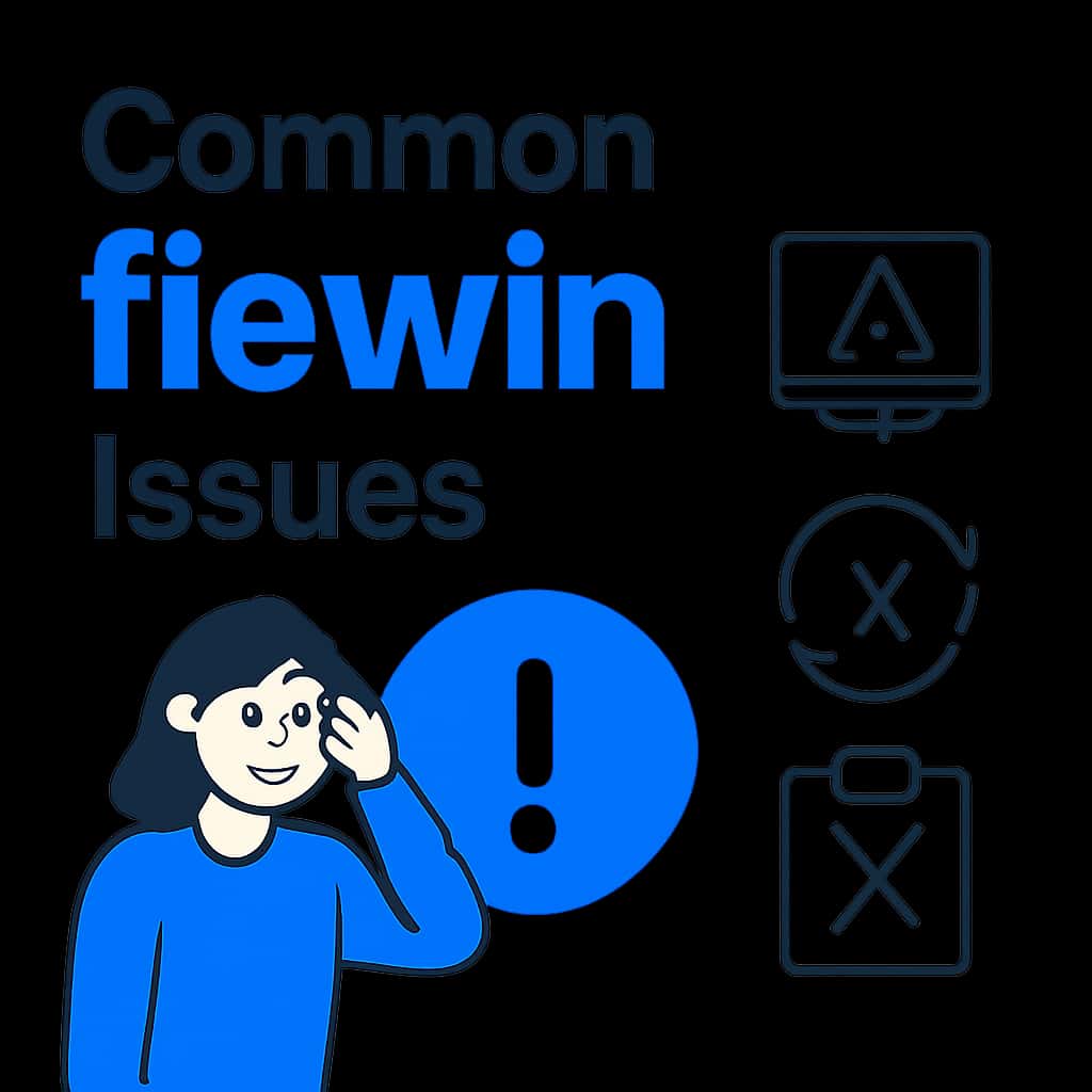 An educational diagram highlighting common fiewin issues and solutions.