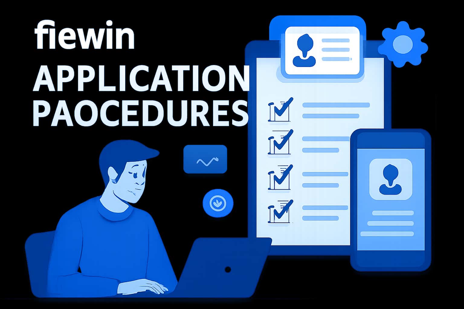 An informational scene showcasing the fiewin application procedures.