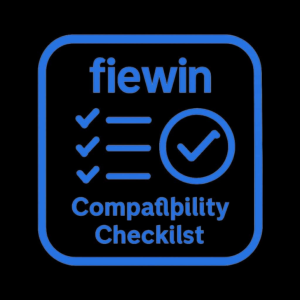 Minimal icon representing fiewin Compatibility Checklist.