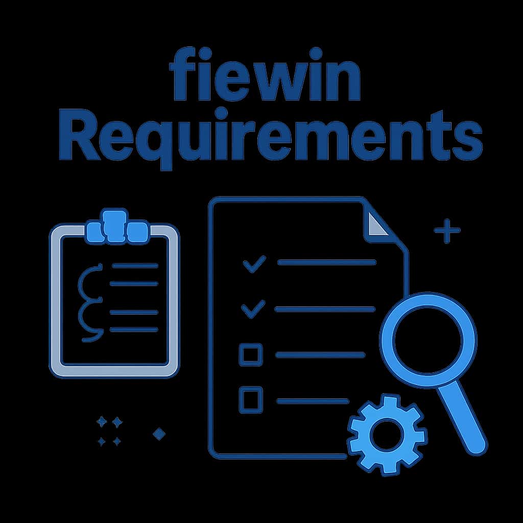 A diagram outlining fiewin installation requirements.
