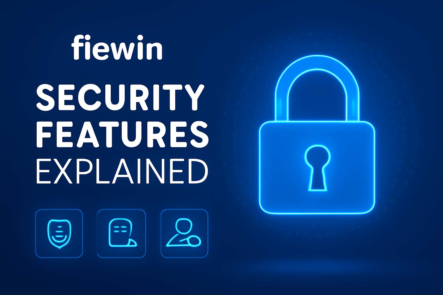 An informative visual representation detailing the security features of fiewin.