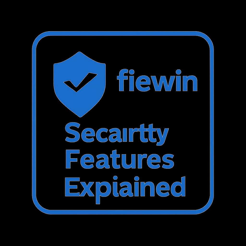 A badge design symbolizing fiewin Security Features Explained.