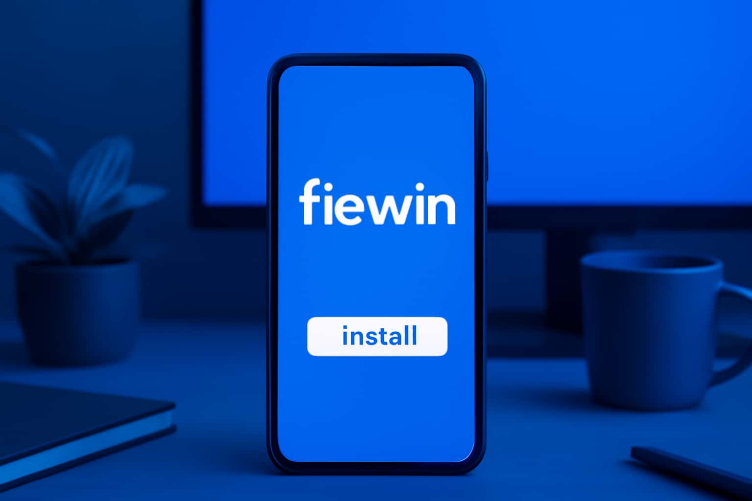 An informative graphic illustrating the fiewin installation process.