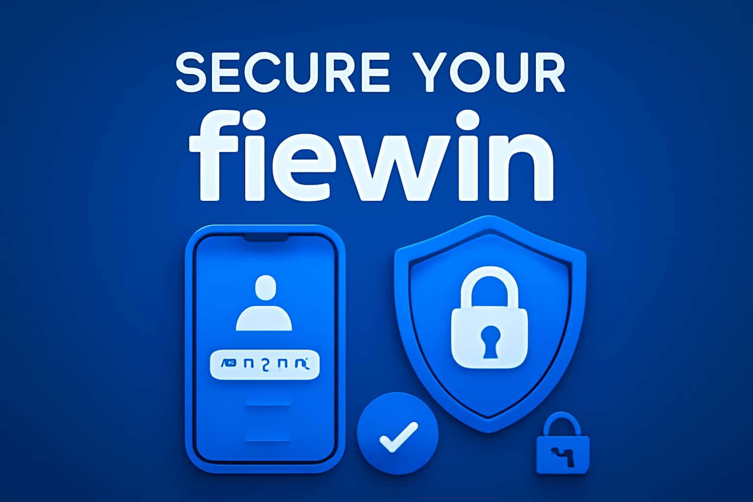 An informational graphic on securing a fiewin account.