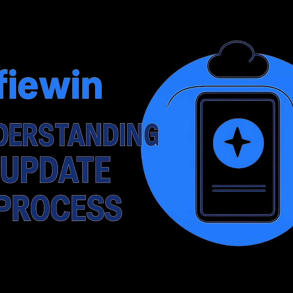 An educational diagram showing steps for the fiewin update process.