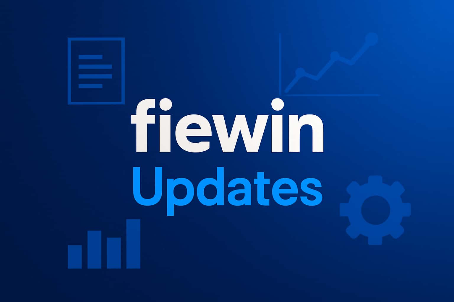 Visual representation of fiewin updates with a futuristic design.