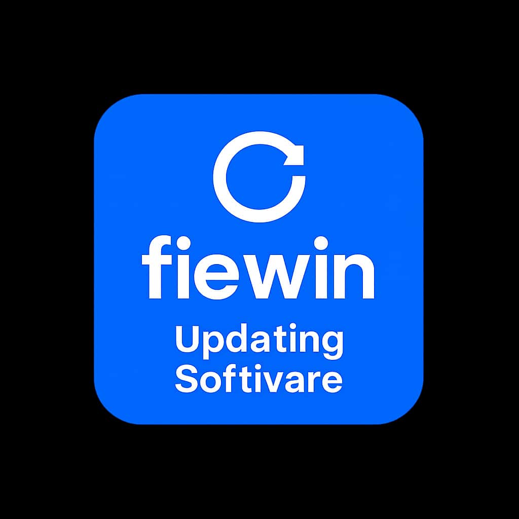 An icon symbolizing the guide for updating fiewin software.